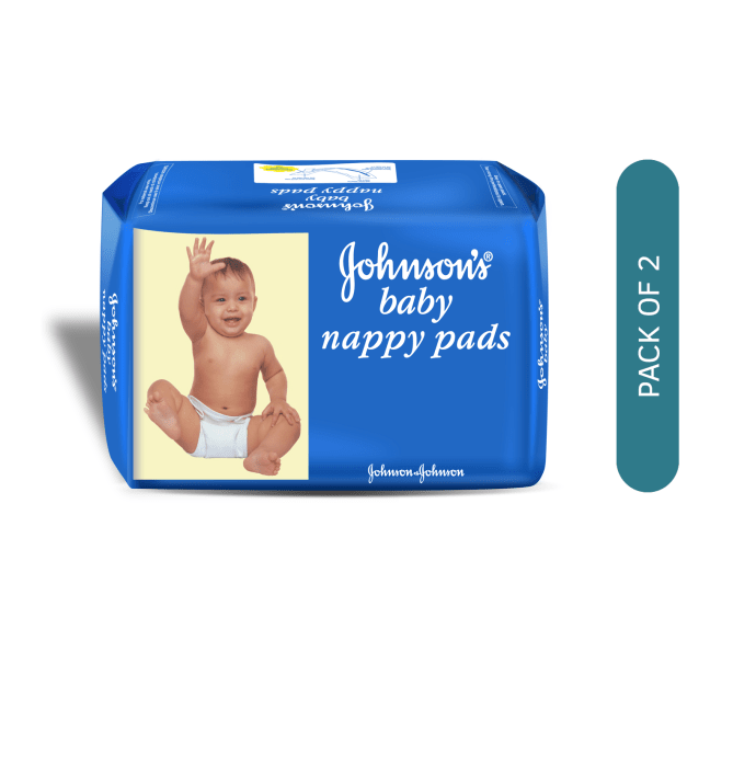 Johnsons baby nappy pads pack of 2